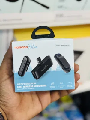PORODO PROFESSIONAL DUAL  مايك للهاتفWIRELESS MICROPHONE