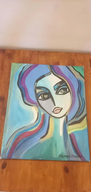 لوحات رسم يدوي بالوان زيتية افخم ماركة جداااد غير مستعملين يمكن تعليقهم بسهولة بالبيت / المحل للبيع