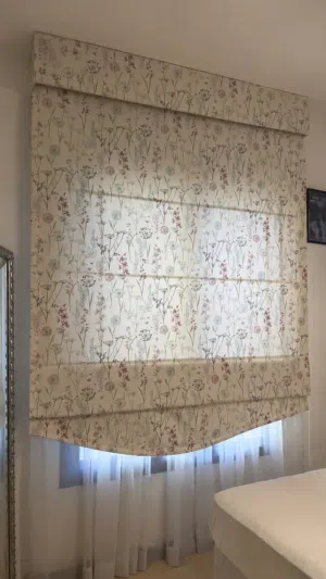 ستارة رول رومان راقية - قماش إيطالي فاخر (185×282 سم)