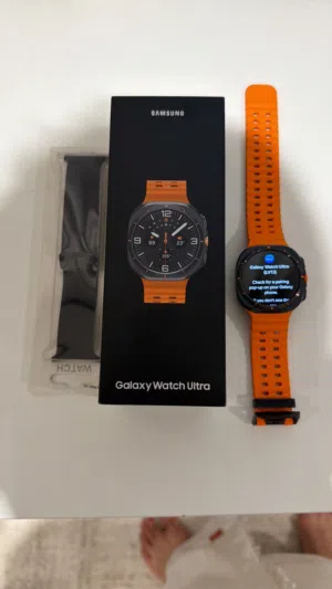 Samsung galaxy watch ultra New with all accessories including two straps.