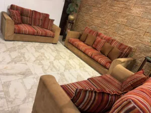 كنب مستعمل خشب سويد دانلوب بولستر طبي ثلاثيه 220 ثنائيه 160