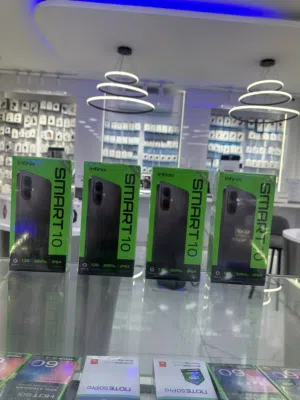 INFINIX SMART 10 4ram/128 GB new انفينيكس سمارت 10 4رام /128 جيجا جديد مسكر فلكرتونه كفاله الركيل 12
