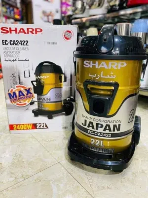 مكنسة شارب الاصلية بقوة 2400واط 22 لتر قوية جدا شفط ونفخ حرق سعر كفالة عام بأقل سعر بالمملكة