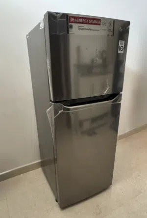 LG Top Mount Fridge 234L Platinum Silver ثلاجة إل جي ذات باب علوي، سعة 234 لتر، لون فضي بلاتيني
