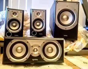 Infinity primus home theater speakers set ,subwoofer طقم سماعات مسرح منزلي،،صب وفر