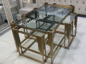 اطقم طربيزات عدة موديلات  حديد وخشب