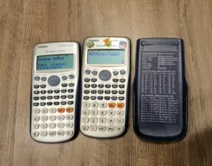 آلة حسابة 2 كالكوليتر كاسيوCasio fx-570ES PLUS اوريجينال100% لطلاب ثانوي وهندسة بنصف الثمن