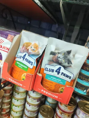 ويت فود  قطط كلوب فور باوز متوفر الان  تشيكن سترلايزد وتشيكن ادولت