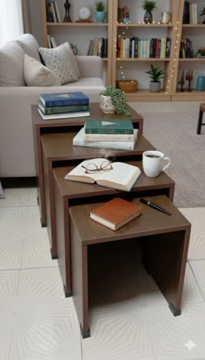 طقم ترابيزات متداخل 3قطع Furniture oh mdf 2