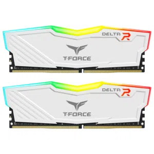 رامات tforce ddr4 3600 2×8 لون ابيض اوبن بوكس