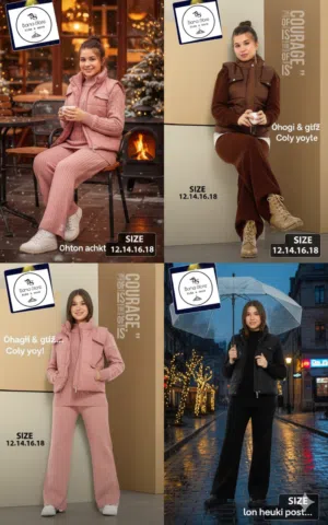 طقم شتوي محير 3قطع