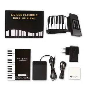بيانو سيليكون قابل للطي 61 مفتاح – Silicon Roll Up piano 61Keys