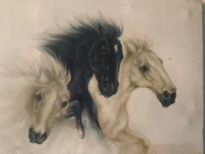 Canvas hand painting