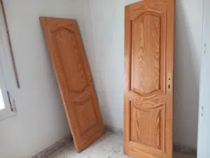 ابواب خشبيه مقاس باب طول 2.9سم العرض 67