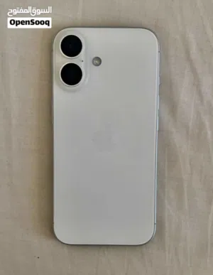 ايفون 16 عادي ابيض للبيع او للبدل شوف الوصف iPhone 16 normal white for sale see the description