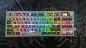 كيبورد Attack Shark K86 معدل للبيع نظيف + إضافات.