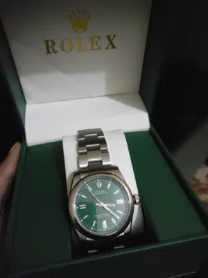 Rolex Oyster Perpetual Green Dial (كوبي )