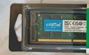 Crucial 32GB DDR4-3200MHz Laptop RAM Gaming & Rendering
