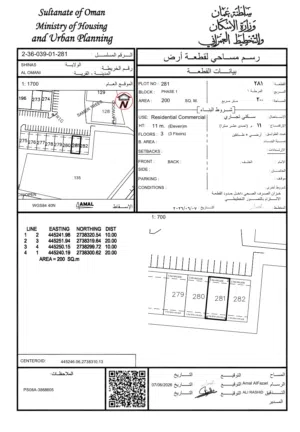 Commercial Land for Sale in Al Batinah Shinas