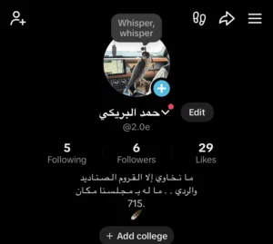 حساب تيك توك رباعي 2.0e