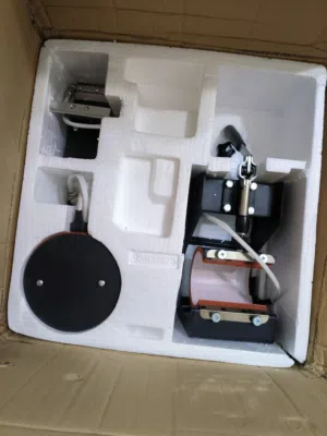 مكبس حراري للطبع على التي شيرت والمواعين والاكواب والقبعات