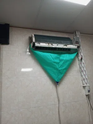 غسيل وتنضيف مكيف جميع انواع 12 24 18 بمكانة بمضخة قوتها 170 بار لين معلاقة يتشرك من نضاف