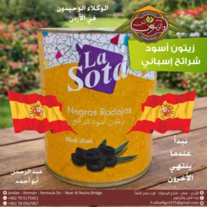 زيتون اسباني مشرح معلب