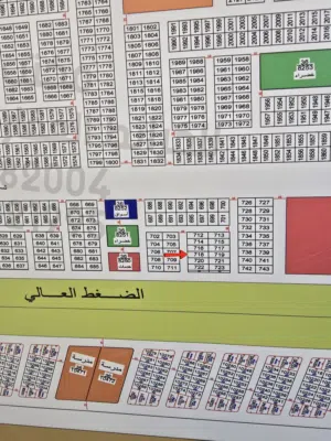 قطعه للبيع توزيع العدل الاولى مربع الذهبي