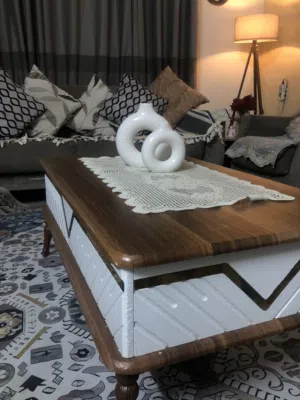 طبلات ثلاثية وطبلة وسطية ابيض