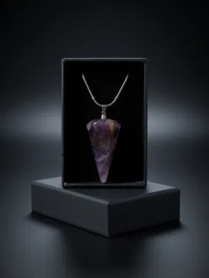 Natural Amethyst Pendulum Pendant