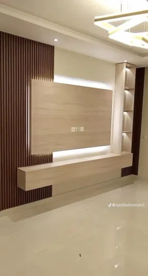 ديكورات شاشات التلفزيون ديكور شيبورد بديل رخام