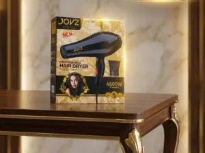 سشوار شعر JOVZ بقوه 4500 حامي بارد سرعتين مجفف الشعر