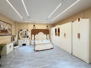 غرفة نوم مرمىري بيضاء توصيل داخل بغداد مجاناً