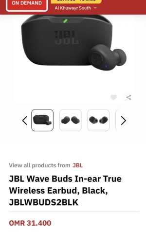 سماعة JBL Wave 100 TWS أصلية،