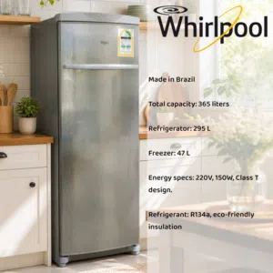 WHIRLPOOL REFRIGERATOR – FAMILY SIZE, FUNCTIONAL