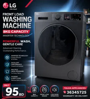 LG 8KG Front Load Used Washing Machine Updated Model Very Neat Clean Excellent Performance Only 95BD