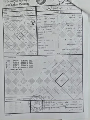 أرض سكنية حيل فرق/ نزوى
