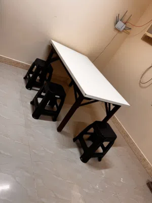 Wooden dining table