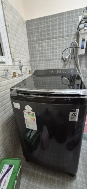 Bespoke AI Top Load Washer with AI Wash (WA80F18B9BGM) سامسونج غسالة أوتماتيك تحميل علوي 18كجم،