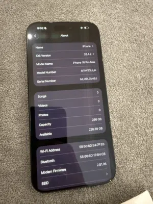 Iphone 16 pro max 256 Gp
