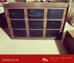 مكتب خشب ثقيل ورسبشن خشب بجرارين . ب 66دينار