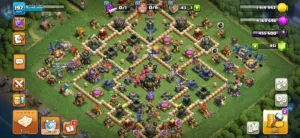 حساب كلاش اوف كلانس تاون 17شبه ماكس