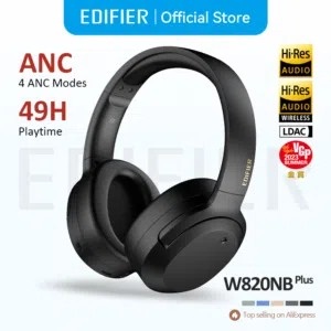 سماعة Edifier W820NB Plus تعتبر من أفضل لخيارات بيه عزل ضوضاء  مواصفات بل وصف اقبل مراوس