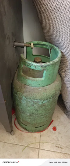 جرة غاز مستعمله