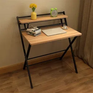 طاولة مع رف رح تفيدك كثير للدراسة بالبيت أو بالشغل بتزبط كمان مرسم أبعادها 80cmX60cm وارتفاعها