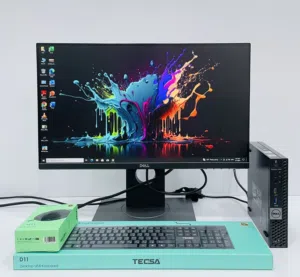 Dell Mini Pc Core i5 6th Ram 8GB SSD 256GB with DELL MONITER 22” Framless