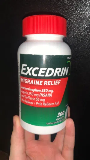 مسكن Excedrin Strong المشهور لعلاج الصداع النصفي