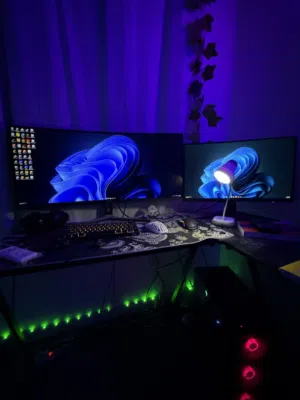 Full Gaming Setup for Sale – Dual Monitor + Gaming PC + Accessories
