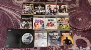 العاب سوني 2 اشرطة مع الكتيب بحالة ممتازة