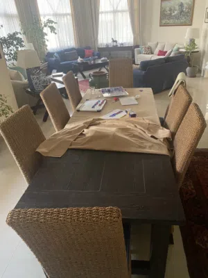 Vintage design Wooden dining table set